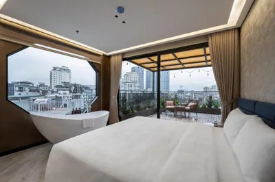 Apartment mit zwei Schlafzimmern und Seeblick — iRest Signature Ba Dinh Lakeside